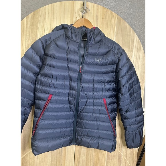 Arcteryx Cerium LT Hoody Womens XL Navy Blue Down Puffer Jacket - Picture 2 of 16